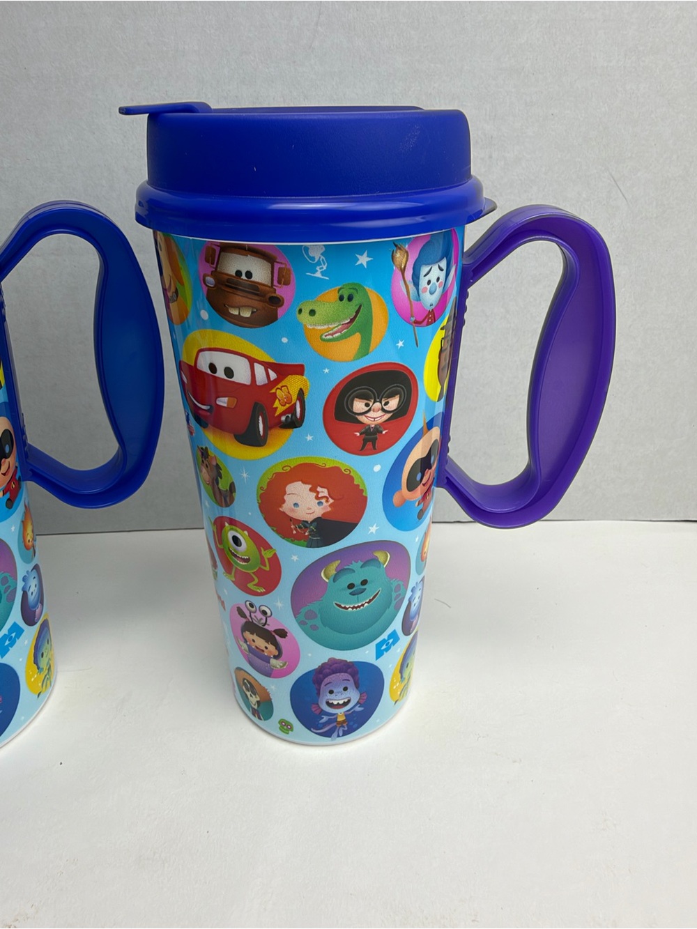 2026 Disney Parks Resort Reusable Refillable 16OZ Mugs Pixar Lid SET 2 ColorsNew - Picture 10 of 10